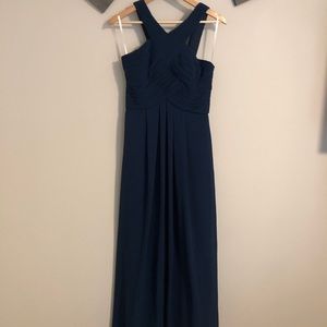 Dark blue long formal dress